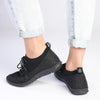 Soft Style by Hush Puppies Nansen Lurex Sneaker - Black-Soft Style by Hush Puppies-Buy shoes online