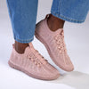 Soft Style by Hush Puppies Nansia Fly Knit Lace Sneaker - Dusty Pink-Soft Style by Hush Puppies-Buy shoes online