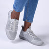 Soft Style by Hush Puppies Nantale Melange Sneaker - Grey-Soft Style by Hush Puppies-Buy shoes online