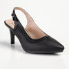 Soft Style by Hush Puppies Phoebe Crackle Court Heel - Black-Soft Style by Hush Puppies-Buy shoes online