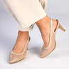 Soft Style by Hush Puppies Phoebe Crackle Court Heel - Blush