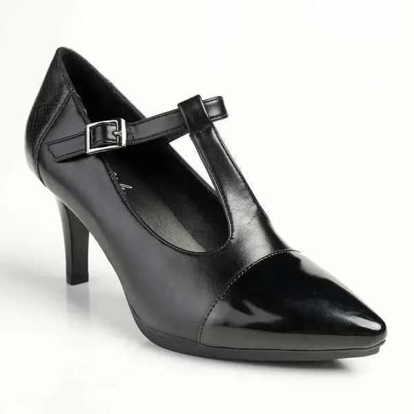 Soft Style by Hush Puppies Phoenix Court Heel - Black