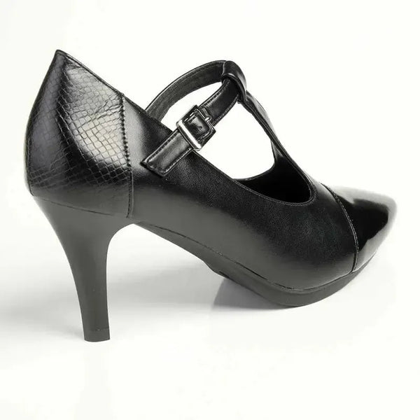 Soft Style by Hush Puppies Phoenix Court Heel - Black