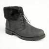 Soft Style by Hush Puppies Samira Fur Collar Boots - Black-Soft Style by Hush Puppies-Buy shoes online