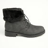 Soft Style by Hush Puppies Samira Fur Collar Boots - Black-Soft Style by Hush Puppies-Buy shoes online