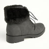 Soft Style by Hush Puppies Samira Fur Collar Boots - Black-Soft Style by Hush Puppies-Buy shoes online