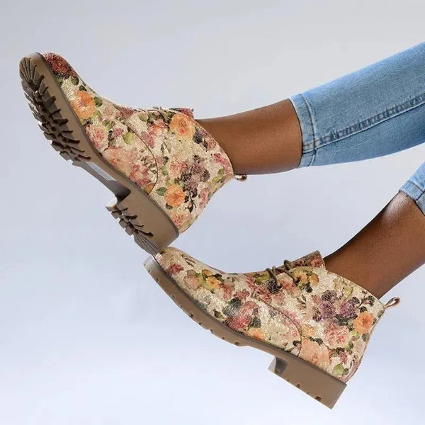 Soft Style by Hush Puppies Samuel Ankle Bootie - Floral