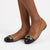 Soft Style by Hush Puppies Soft Brigitte Metal Trim Flats - Black