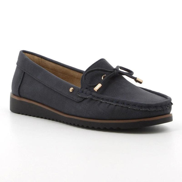 Soft Style by Hush Puppies Tony Nubuck Loafer - Navy-Soft Style by Hush Puppies-Buy shoes online