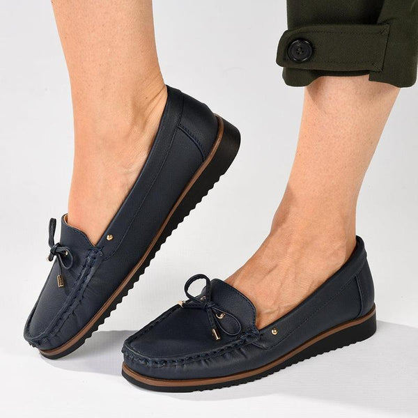 Soft Style by Hush Puppies Tony Nubuck Loafer - Navy-Soft Style by Hush Puppies-Buy shoes online