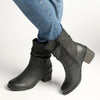 Soft Style by Hush Puppies Willow Ruched Boot - Black-Soft Style by Hush Puppies-Buy shoes online