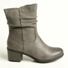 Soft Style by Hush Puppies Willow Ruched Boot - Grey-Soft Style by Hush Puppies-Buy shoes online