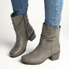 Soft Style by Hush Puppies Willow Ruched Boot - Grey-Soft Style by Hush Puppies-Buy shoes online