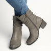 Soft Style by Hush Puppies Willow Ruched Boot - Grey-Soft Style by Hush Puppies-Buy shoes online