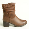 Soft Style by Hush Puppies Willow Ruched Boot - Taupe-Soft Style by Hush Puppies-Buy shoes online