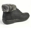 Soft Style by Hush Puppies Yuina Fur Collar Ankle Boot - Black