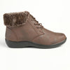 Soft Style by Hush Puppies Yuina Fur Collar Ankle Boot - Brown-Soft Style by Hush Puppies-Buy shoes online