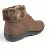 Soft Style by Hush Puppies Yuina Fur Collar Ankle Boot - Brown-Soft Style by Hush Puppies-Buy shoes online