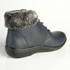 Soft Style by Hush Puppies Yuina Fur Collar Ankle Boot - Navy-Soft Style by Hush Puppies-Buy shoes online