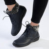 Soft Style by Hush Puppies Yuina Fur Collar Ankle Boot - Navy-Soft Style by Hush Puppies-Buy shoes online