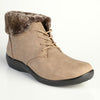 Soft Style by Hush Puppies Yuina Fur Collar Ankle Boot - Taupe-Soft Style by Hush Puppies-Buy shoes online