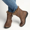 Soft Style by Hush Puppies Yukari Fur Collar Boot - Brown-Soft Style by Hush Puppies-Buy shoes online