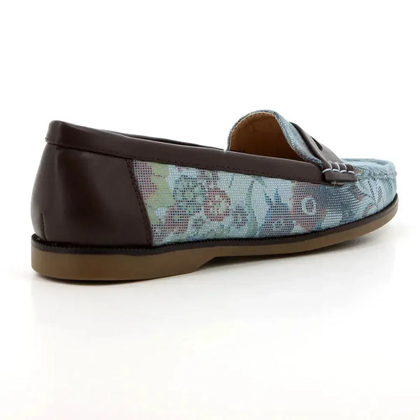 Soft style by Hush Puppies Jamala Floral Loafer - Denim Blue