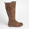 Soft style by Hush Puppies Osvalda Rider Boot - Dark Taupe-Soft Style by Hush Puppies-Buy shoes online