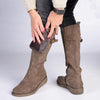 Soft style by Hush Puppies Osvalda Rider Boot - Dark Taupe-Soft Style by Hush Puppies-Buy shoes online