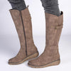 Soft style by Hush Puppies Osvalda Rider Boot - Dark Taupe-Soft Style by Hush Puppies-Buy shoes online