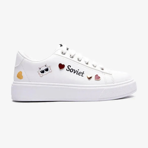 Soviet L Aria Casual Sneaker - White