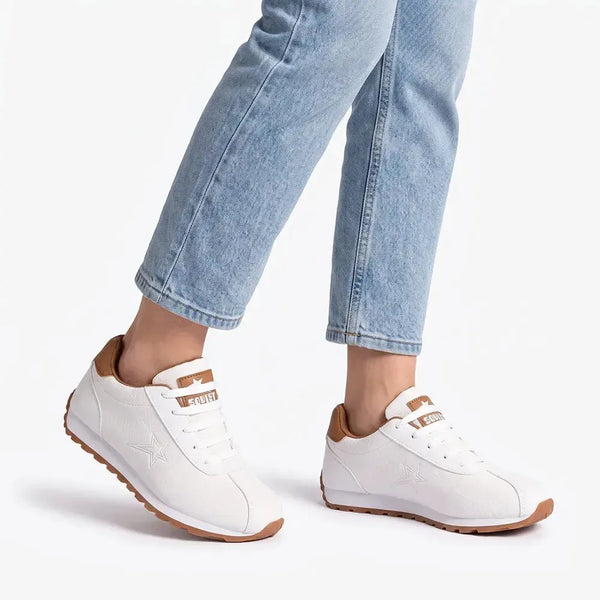 Soviet L Imogen Lace Up Sneaker - White and Brown