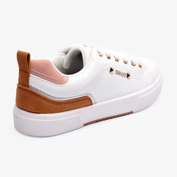 Soviet L Mahogany Casual Sneaker - Ivory