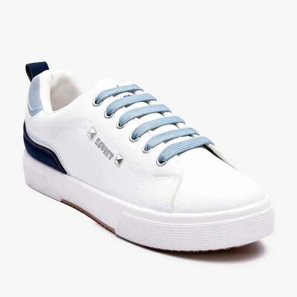 Soviet L Mahogany Casual Sneaker - White Blue