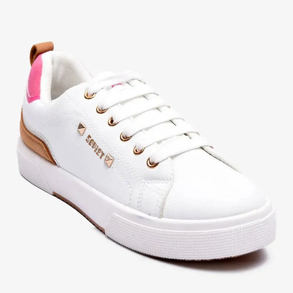 Soviet L Mahogany Casual Sneaker - White Pink