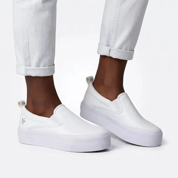 Soviet L Monroe Slip-On Platform Sneaker - White