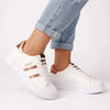 Soviet L Stargaze Casual Sneaker - White and Rose Gold