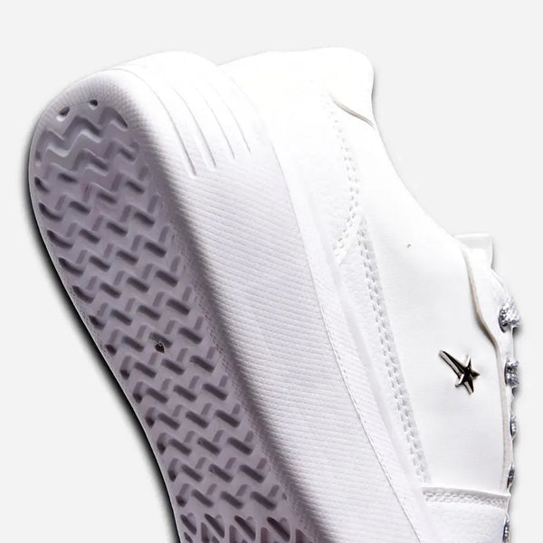 Soviet L Sylvie Casual Sneaker - White and Silver