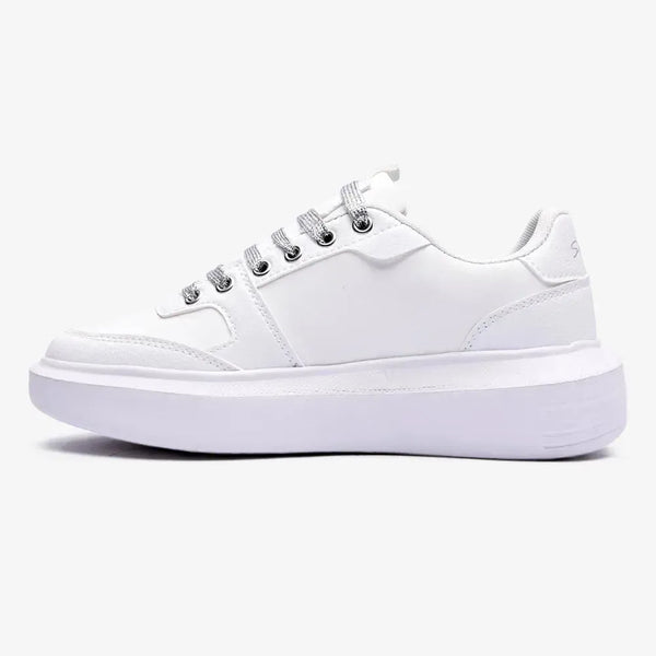 Soviet L Sylvie Casual Sneaker - White and Silver