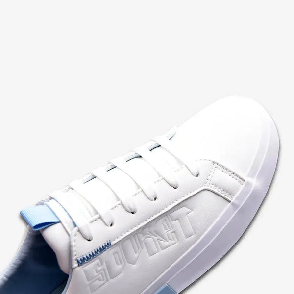 Soviet Ladies Hollywood Lace Up Sneaker - White Blue