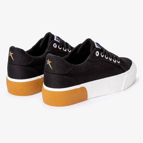 Soviet Ladies Taurus Lace Up Sneaker - Black