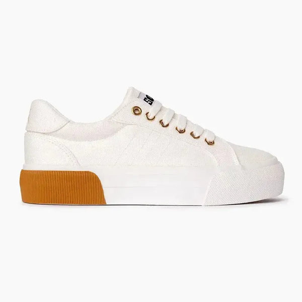 Soviet Ladies Taurus Lace Up Sneaker - White