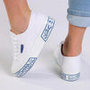 Superga 2740 Ceramica Print - Mid Platform Sneakers - White/ Blue