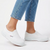 Superga Classic Platform Canvas Slip On - White