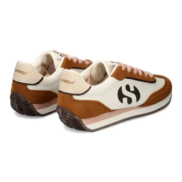 Superga Luna Jogger Sneaker - Beige/Choc/Pink