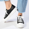 Tom Tom Lace Up Sneaker - Black-TOM TOM-Buy shoes online