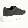 Tom Tom Lace Up Sneaker - Black / White-TOM TOM-Buy shoes online