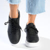 Tom Tom Lace Up Sneaker - Black / White-TOM TOM-Buy shoes online