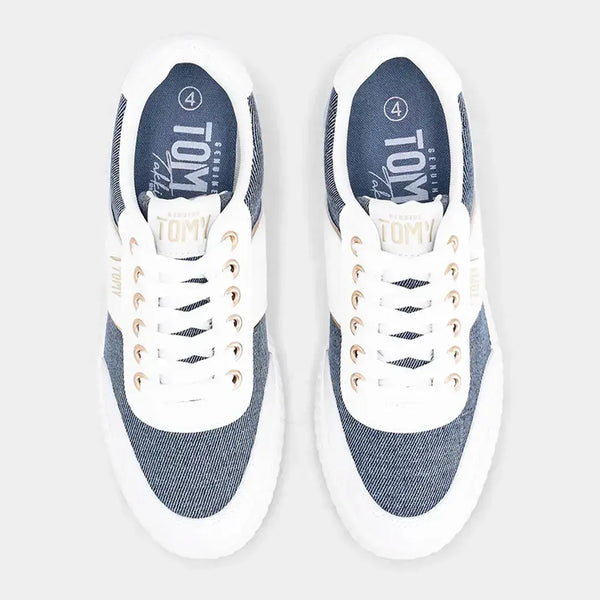 Tomy Eden Sneaker - White Denim