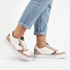 Tomy Sydney Sneaker - White/Tan Print